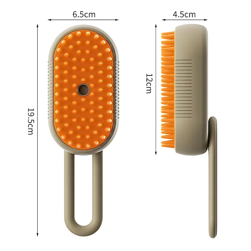 Pet Steam Brush Cat Dog Cleaning Steamy Spray Massage Beauty Comb 3 in 1 Hair Removal Grooming Supplies Pets Accessories