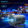 Salange P300 Mini Portable Projector - 4K 8K Video Decoding, 720P HD, Android 11, Wi-Fi, BT 5.1